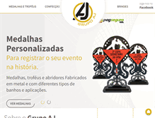 Tablet Screenshot of grupoaj.com.br